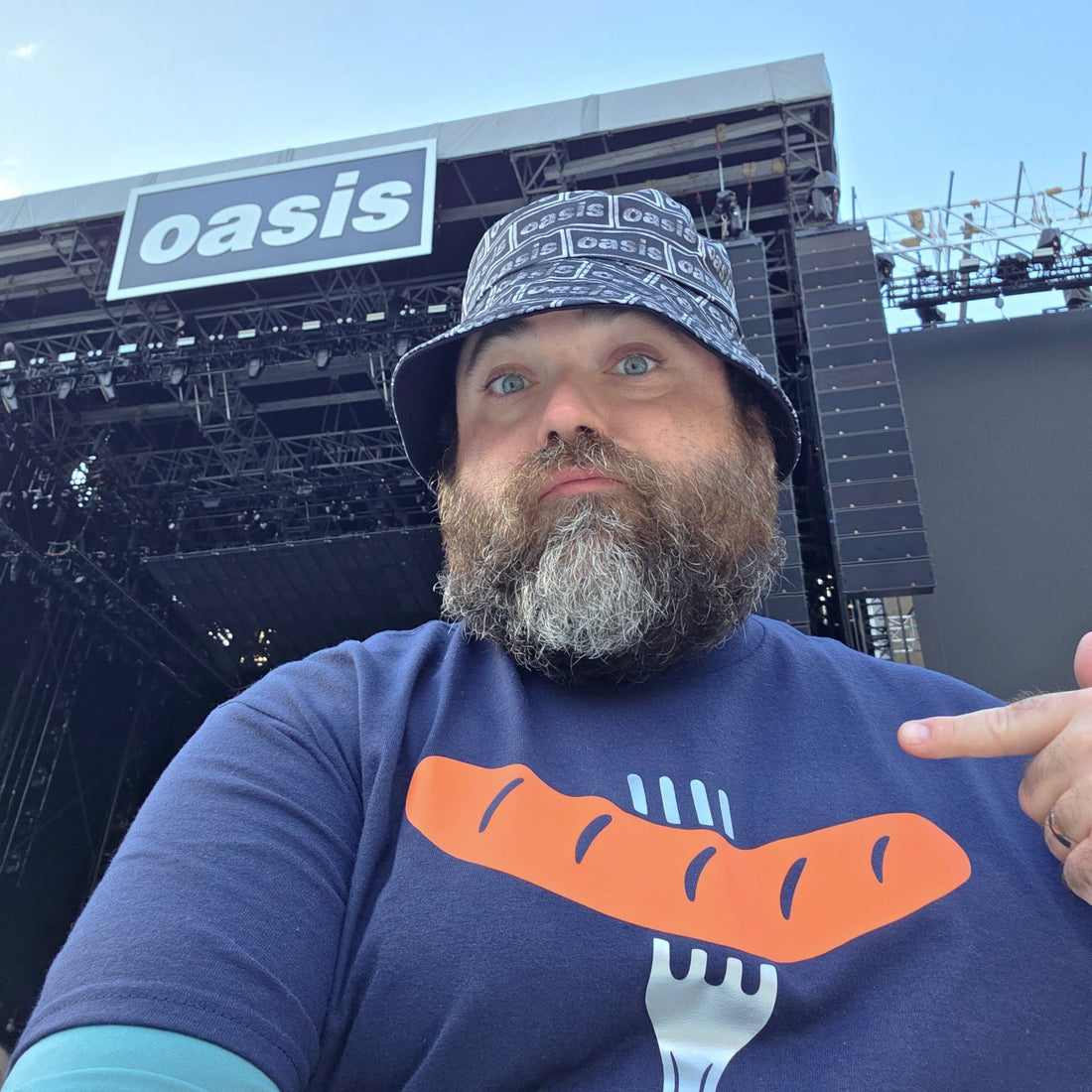 The Sausage King At The Oasis Concert