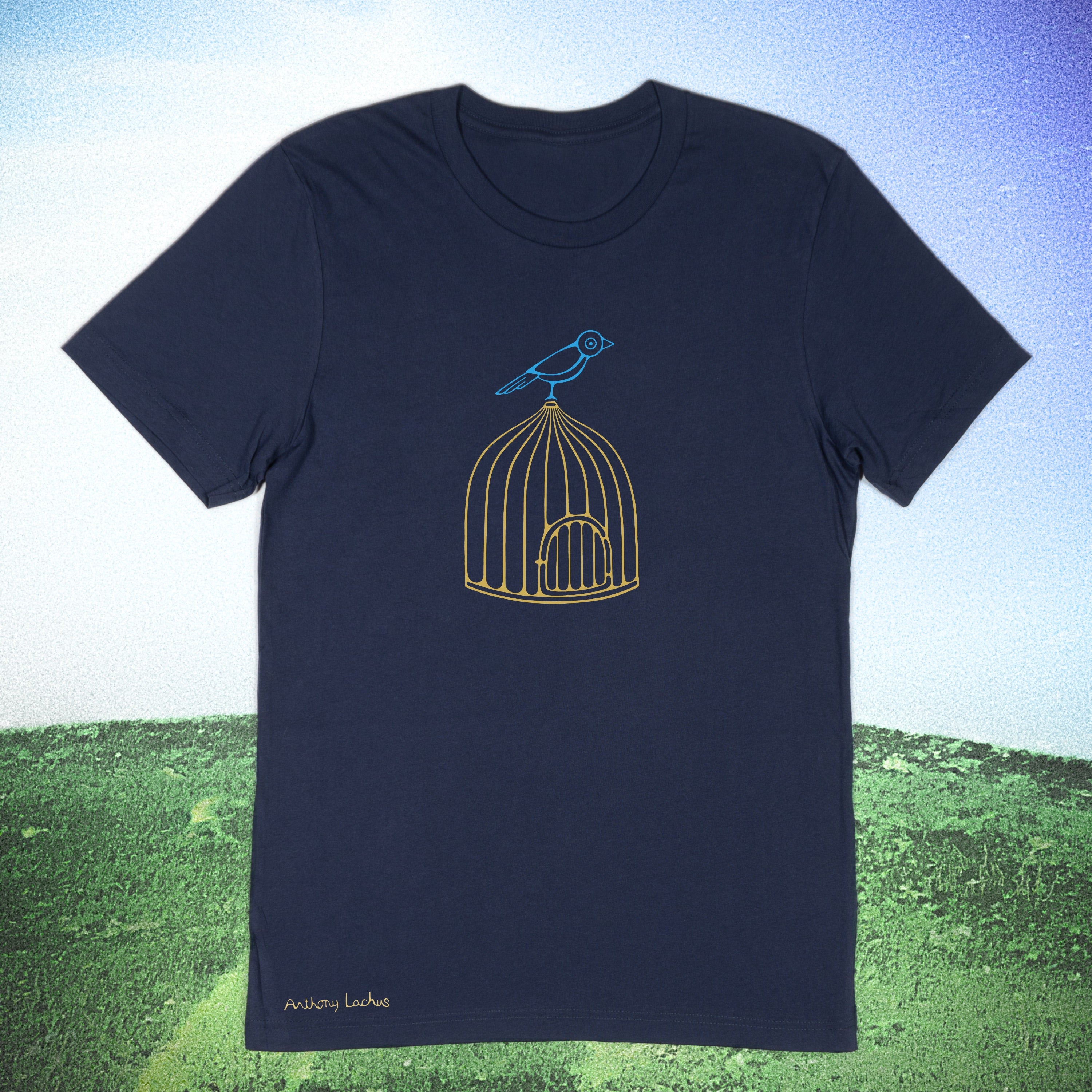 Bird On Cage