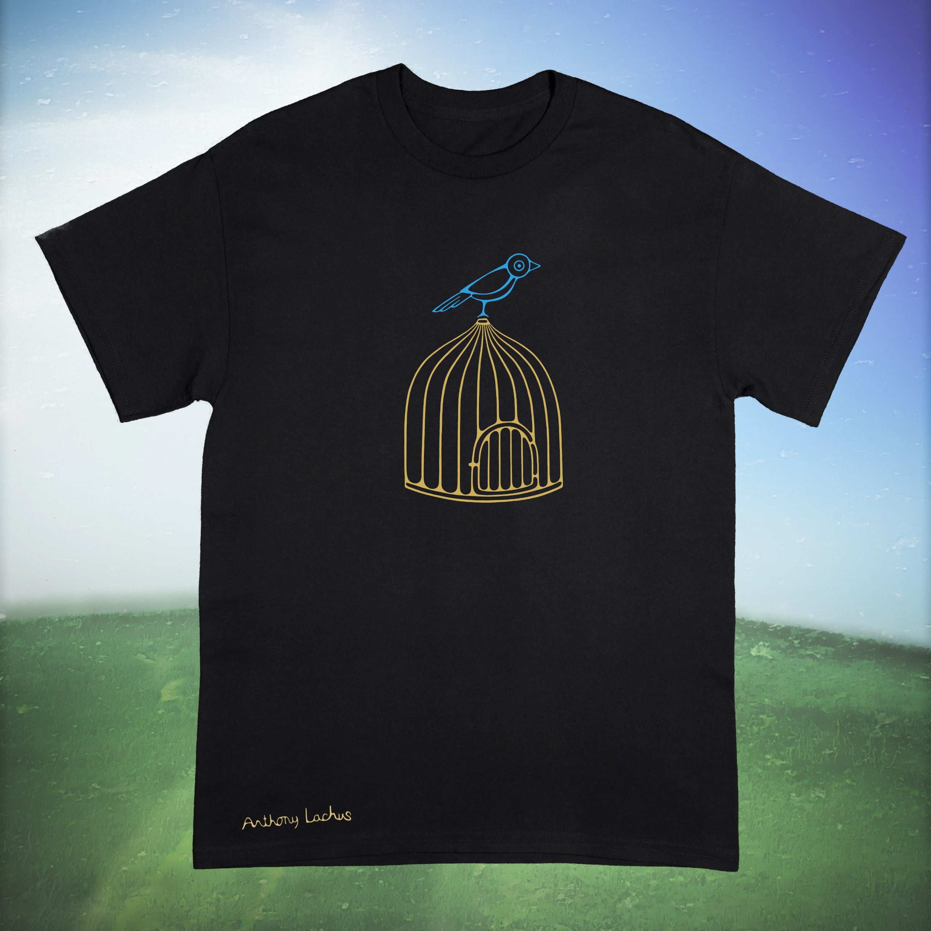 Bird On Cage