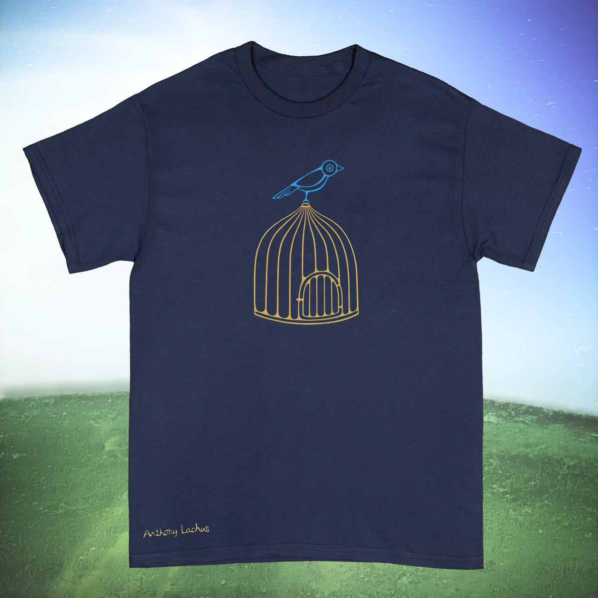 Bird On Cage