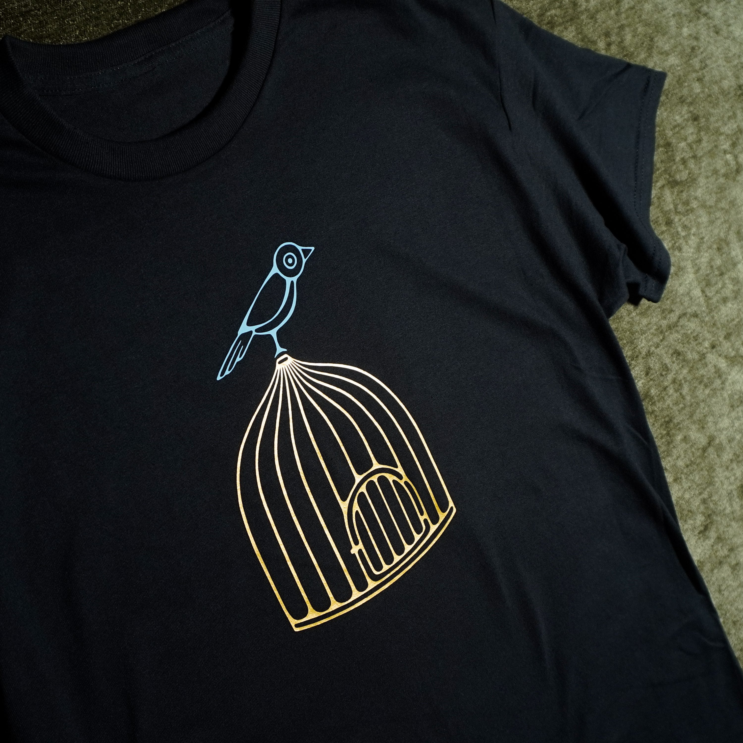 Bird On Cage