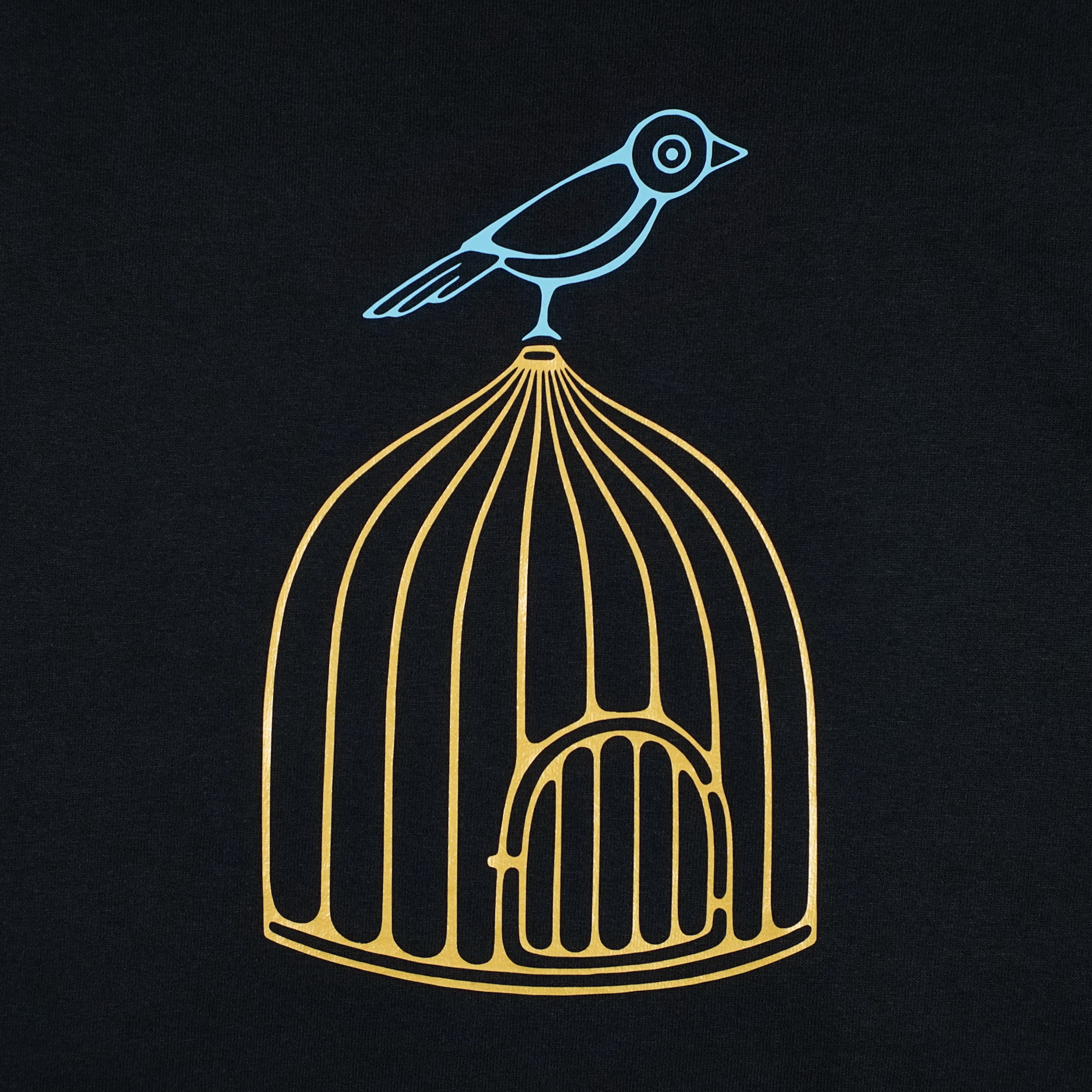 Bird On Cage