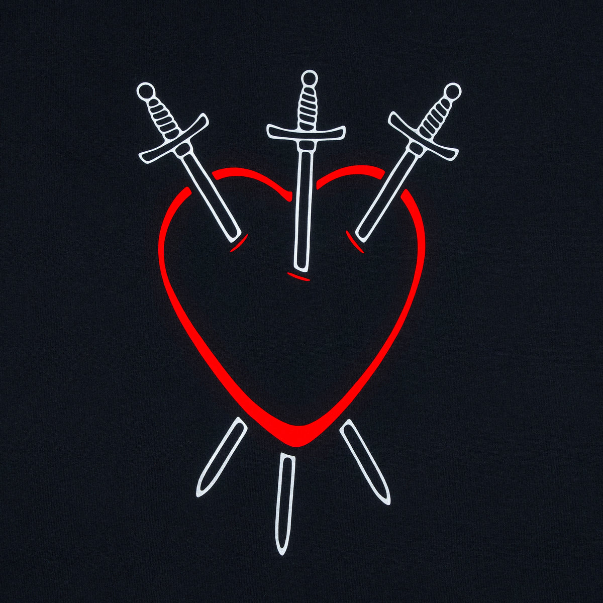 Three of Swords Tarot T-Shirt