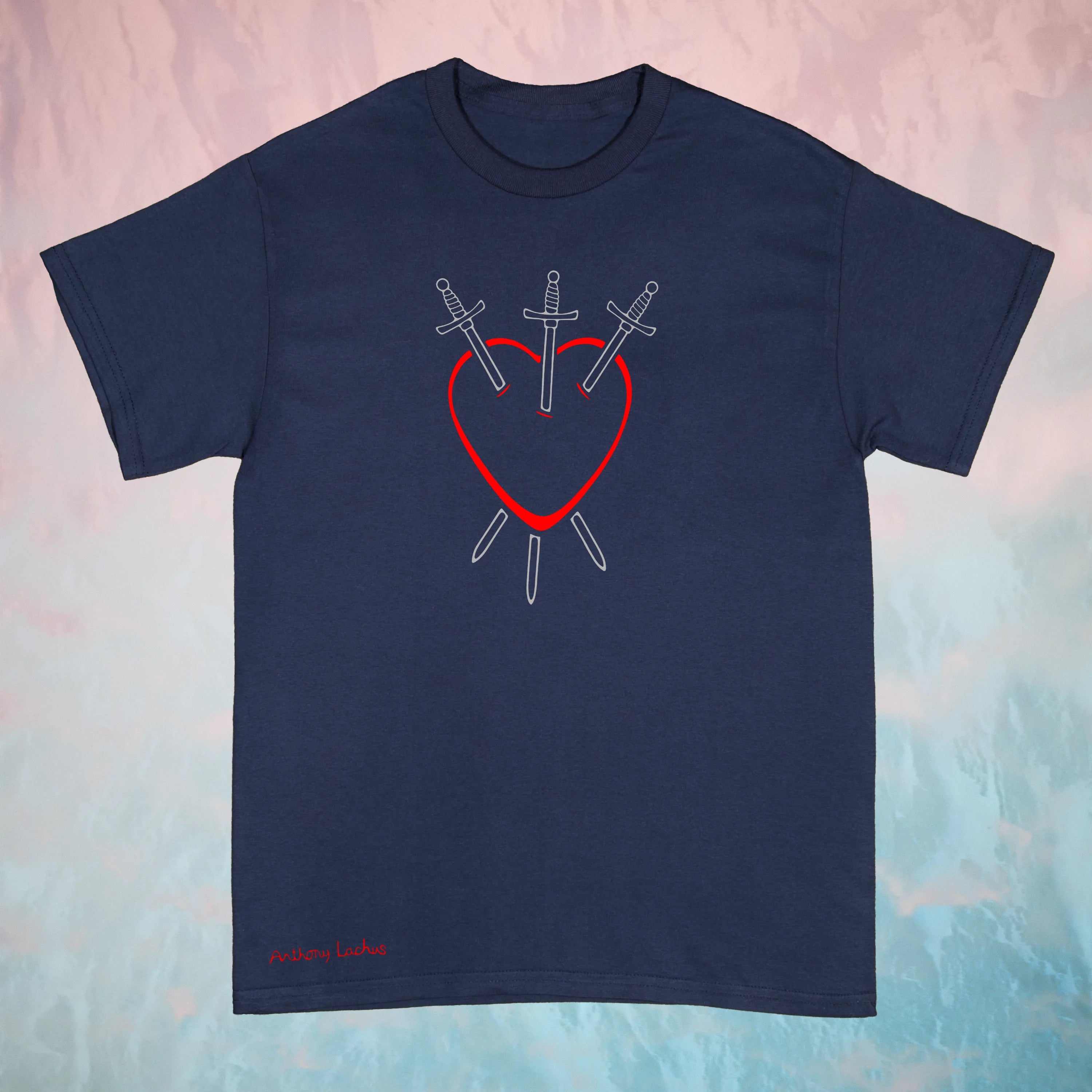 Three of Swords Tarot T-Shirt